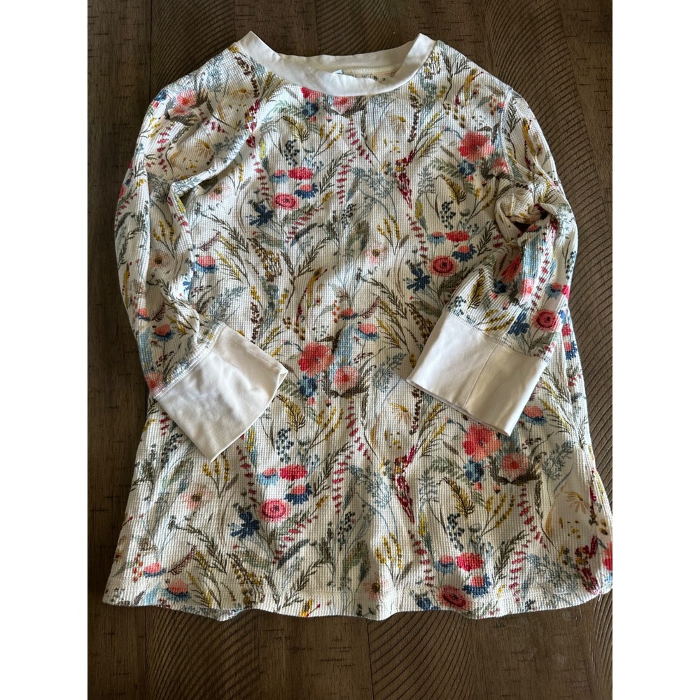 Sundance Botanical Floral Waffle Knit Thermal Top - Picture 2 of 5